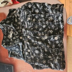 Guess Black Floral Women's Vest top